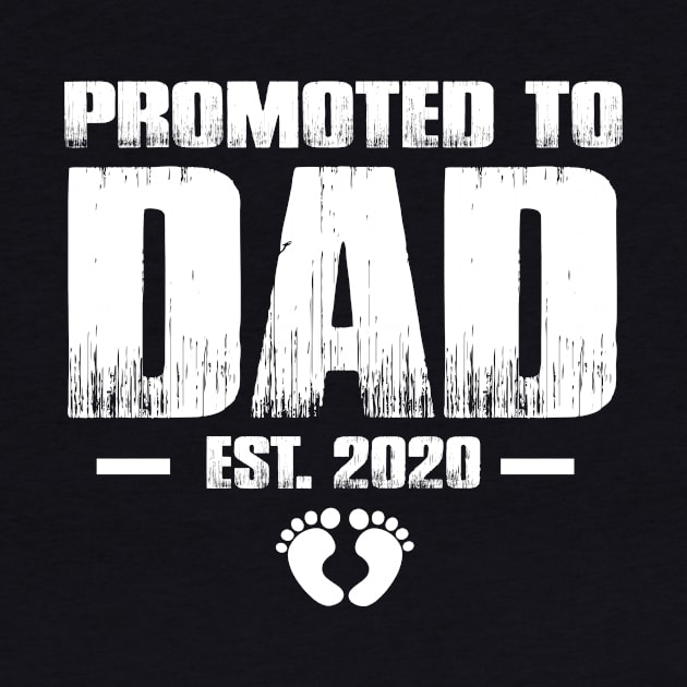 Promoted to Dad 2020 Funny Father's Day Gifts For New Daddy by smtworld